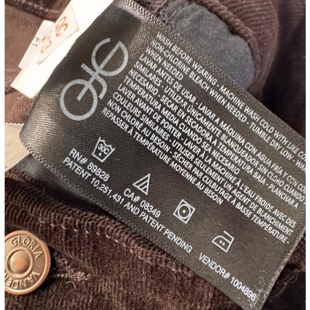 Gloria Vanderbilt Amanda Jeans Size 14 Short Black Brown Purple - Picture 7 of 13